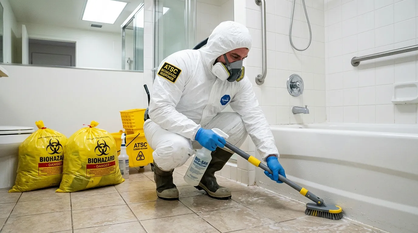 Decontamination equipment deployed for Blood Cleanup in Edgewater